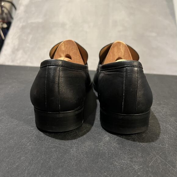 Magnanni Lino Dress Shoes Mens 10 Black Leather Bit Loafers Slip On Formal main image 7